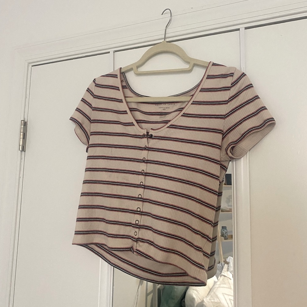 Striped shirt sleeved tee from American eagle!